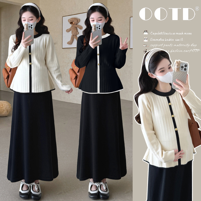 Maternity Wear - 임산부복 2026 봄 가을 프렌치 스타일