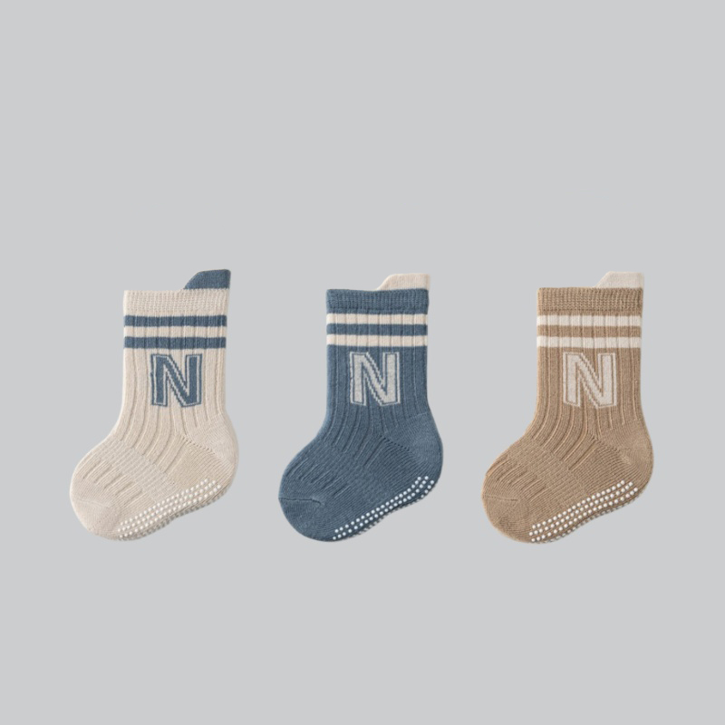 3 짝/몫 어린이 면화 편지 양말 캐주얼 스포츠 소녀  - Unisex Baby Socks Non Slip 리뷰 및 가격